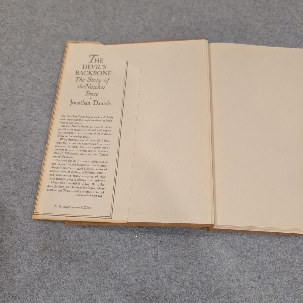 The Devil's Backbone The Story of the Natchez Trace Jonathan Daniels 1st Ed 1962 - Picture 2 of 3